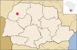 Localização de Maria Helena no Paraná