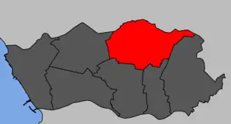 Localização no município de Porto