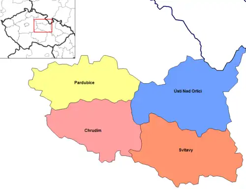 Distritos de Pardubice