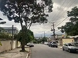 Parque Anchieta visto da Rua Inácia Gertrudes