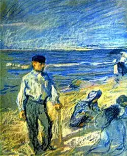Ilha Rügen, 1906, pastel sobre papel