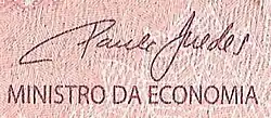 Assinatura de Paulo Guedes