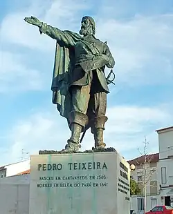 Monumento a Pedro Teixeira, inaugurado em 1993 em Cantanhede, Coimbra.[4]