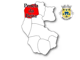 Localização no município de Penedono