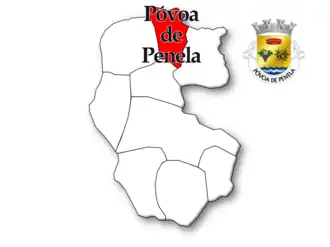 Localização no município de Penedono