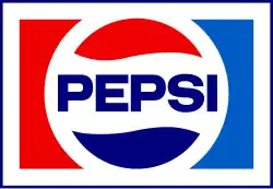O logotipo da Pepsi introduzido em 1973.