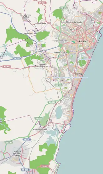 Ponte dos Carvalhos está localizado em: Recife, Jabotão dos Guararapes, Cabo de Santo Agostinho, etc.