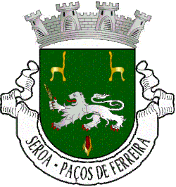 Brasão de Seroa, após 13 de Março de 2025, data da elevação a vila.