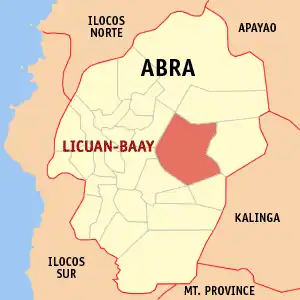 Licuan-Baay na Abra Coordenadas : 17°36'33"N, 120°54'19"E