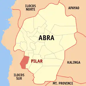 Pilar na Abra Coordenadas : 17°25'N, 120°36'E