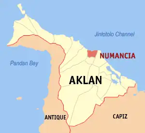 Numancia na Aklan Coordenadas : 11°42'15"N, 122°19'44"E