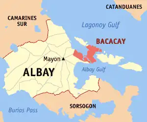 Bacacay na Albay Coordenadas : 13°17'33.06"N, 123°47'30.07"E