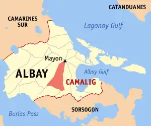 Camalig na Albay Coordenadas : 13°8'N, 123°40'E