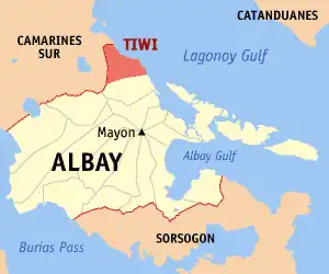 Tiwi na Albay Coordenadas : 13°27'30.60"N, 123°40'49.80"E
