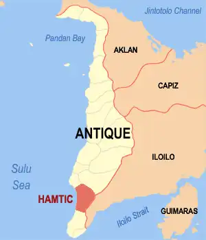 Hamtic na Antique Coordenadas : 10°42'N, 121°59'E
