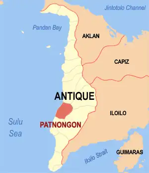 Patnongon na Antique Coordenadas : 10°54'51"N, 121°59'41"E