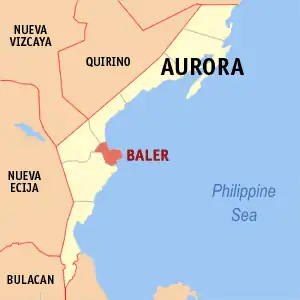 Baler na Aurora Coordenadas : 15°45'29.99"N, 121°33'45.00"E