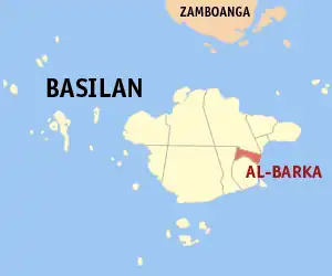 Al-Barka na Basilan Coordenadas : 6°29'28.97"N, 122°8'31.17"E