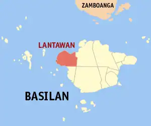 Lantawan na Basilan Coordenadas : 6°38'17"N, 121°50'24"E