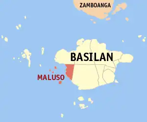 Maluso na Basilan Coordenadas : 6°32'46"N, 121°52'12"E