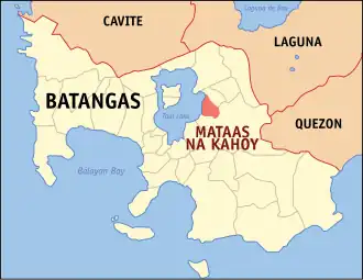 Mataasnakahoy na Batangas Coordenadas : 13°57'33.18"N, 121°6'45.42"E