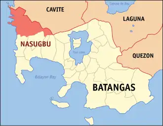 Nasugbu na Batangas Coordenadas : 14°4'N, 120°38'E