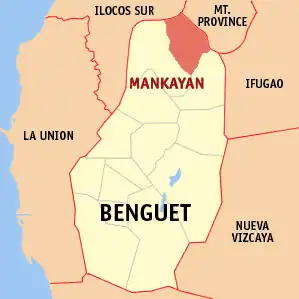 Mankayan na Benguet Coordenadas : 16°51'24"N, 120°47'36"E