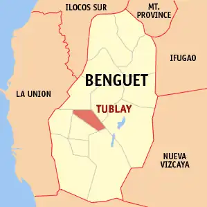 Tublay na Benguet Coordenadas : 16°28'35"N, 120°38'0"E