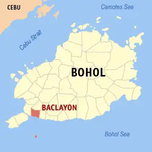 Baclayon na Bohol Coordenadas : 9°37'21.65"N, 123°54'48.50"E