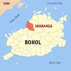 Inabanga na Bohol Coordenadas : 10°2'N, 124°4'E