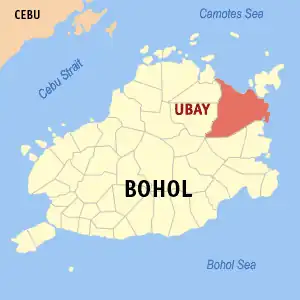 Ubay na Bohol Coordenadas : 10°3'21.60"N, 124°28'22.58"E