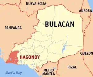 Hagonoy na Bulacan Coordenadas : 14°50'N, 120°44'E