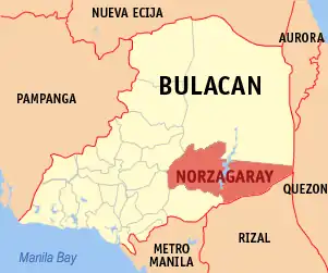 Norzagaray na Bulacan Coordenadas : 14°55'N, 121°3'E