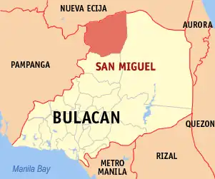 San Miguel na Bulacan Coordenadas : 15°8'44.99"N, 120°58'41.99"E