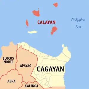 Calaiã na Cagayan Coordenadas : 19°15'43"N, 121°28'31"E