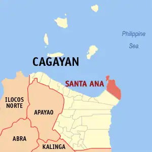 Santa Ana na Cagayan Coordenadas : 18°27'32"N, 122°8'31"E