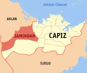 Jamindan na Capiz Coordenadas : 11°24'34"N, 122°30'37"E