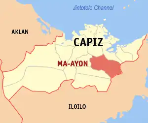 Ma-ayon na Capiz Coordenadas : 11°23'25"N, 122°46'58"E