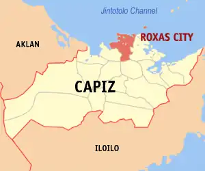 Roxas na Capiz Coordenadas : 11°35'22"N, 122°45'4"E