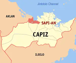 Sapian na Capiz Coordenadas : 11°29'38"N, 122°36'17"E
