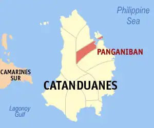 Panganiban na Catanduanes Coordenadas : 13°54'N, 124°18'E