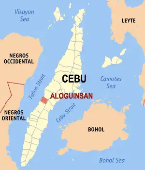 Aloguinsan na Cebu Coordenadas : 10°13'22.35"N, 123°32'56.65"E