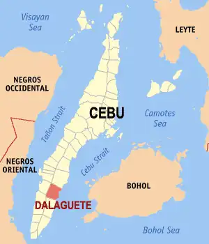 Dalaguete na Cebu Coordenadas : 9°45'40.32"N, 123°32'5.64"E