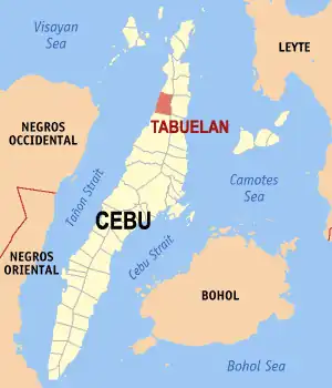 Tabuelan na Cebu Coordenadas : 10°51'N, 123°54'E