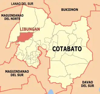 Libungan na Cotabato Coordenadas : 7°14'36.19"N, 124°31'0.37"E