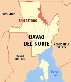 San Isidro na Dábau do Norte Coordenadas : 7°44'52.65"N, 125°43'29.72"E