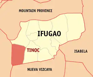 Tinoc na Ifugao Coordenadas : 16°40'30"N, 120°56'12"E