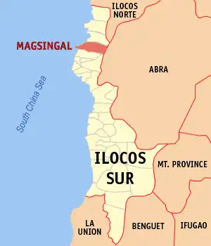 Magsingal na Ilocos Sul Coordenadas : 17°41'6.00"N, 120°25'27.98"E