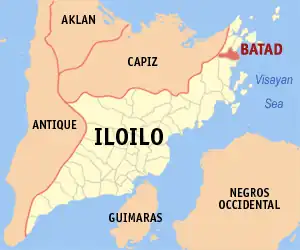 Batad na Iloilo Coordenadas : 11°25'N, 123°7'E