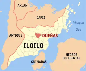 Dueñas na Iloilo Coordenadas : 11°4'N, 122°37'E